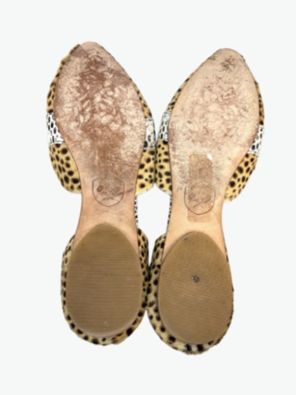Poppy Barley Animal Print Calf Hair D'Orsay Flats | 9.5 - Picture 8 of 9